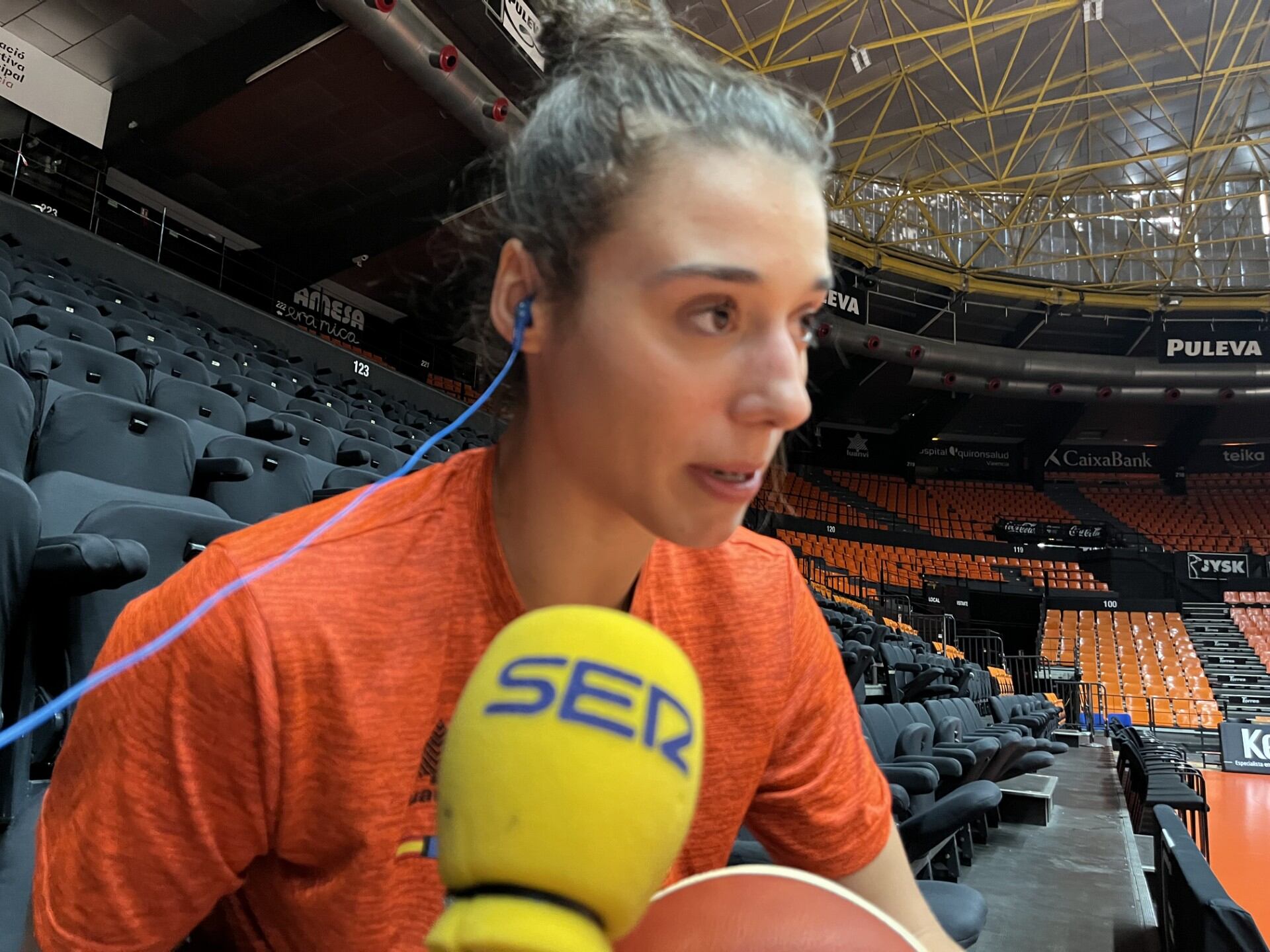 Raquel Carrera, en entrevista con la SER antes de final 6 de Euroliga.