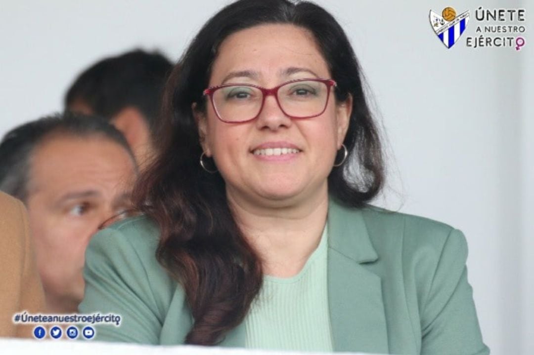 La presidenta del Sporting, Manuela Romero.