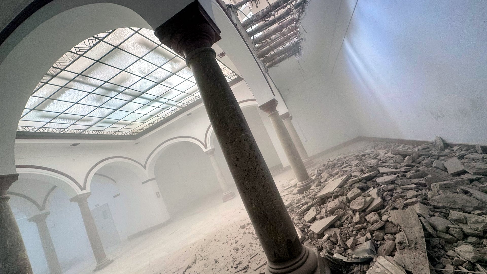 Imagen del inicio de las obras de rehabilitación de la Casa de la Cultura