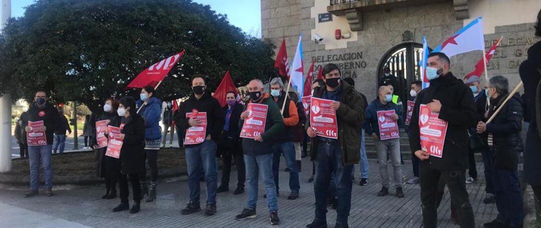 Concentración de la CIG frente a la Delegación del Gobierno