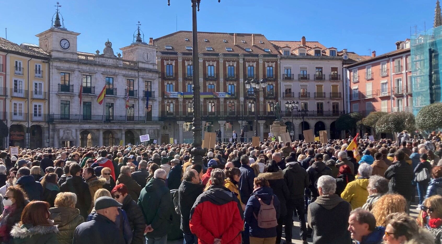 Lectura del manifiesto en la última manifestación en defensa de la Sanidad Pública en Burgos