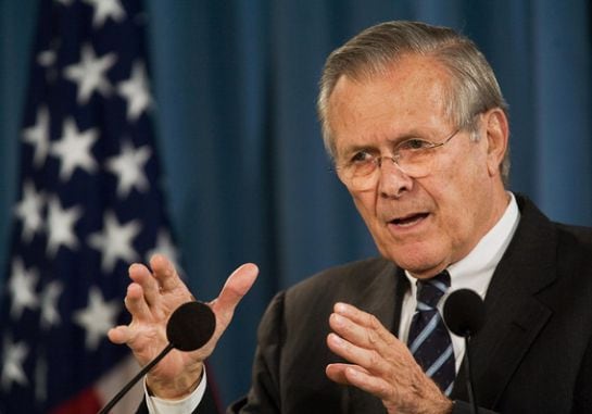 Donald Rumsfeld, ex Secretario de Defensa de los Estados Unidos