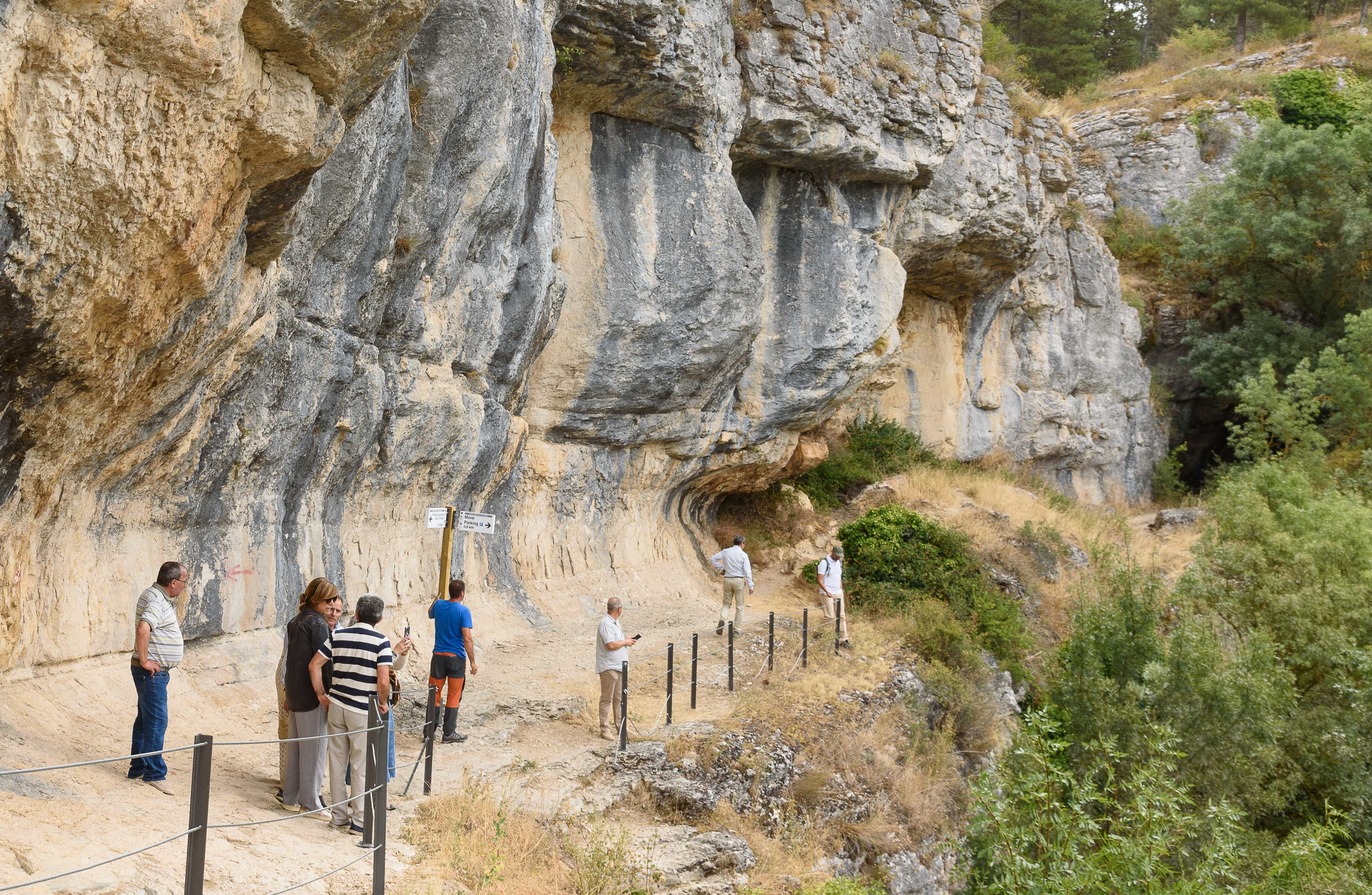 Visita a la zona de la presidenta de la Diputación