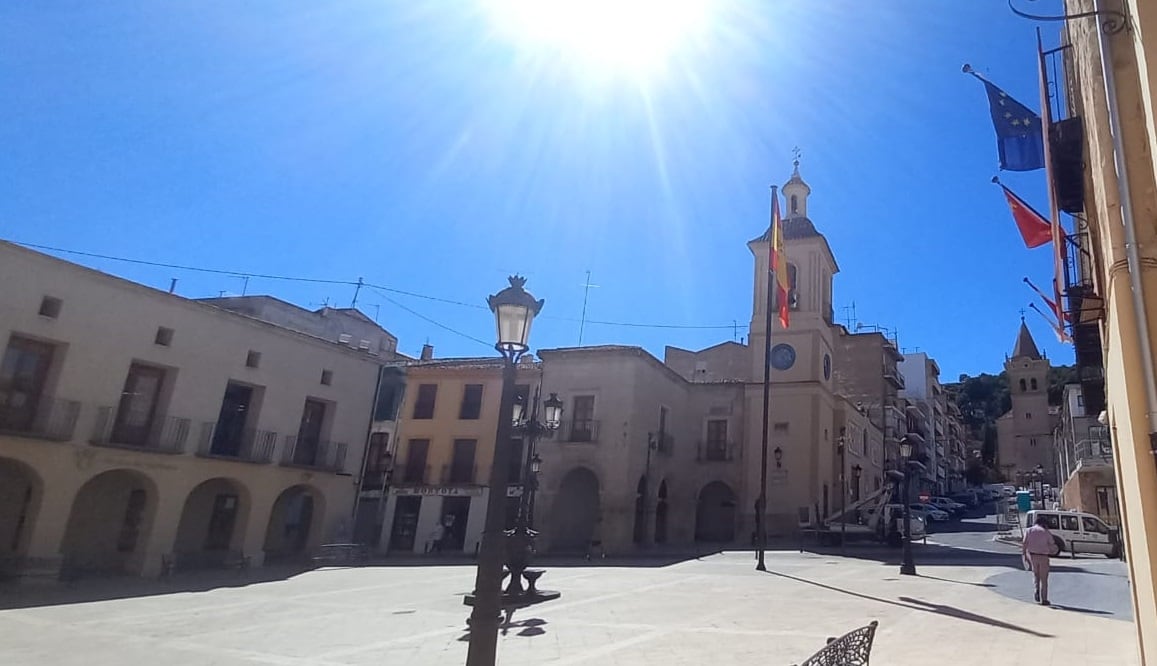 Vista de la Plaza Mayor de Yecla