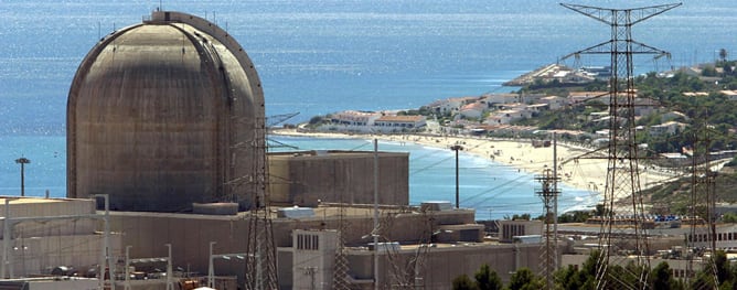 Imagen de la central nuclear de Vandellós, en Tarragona