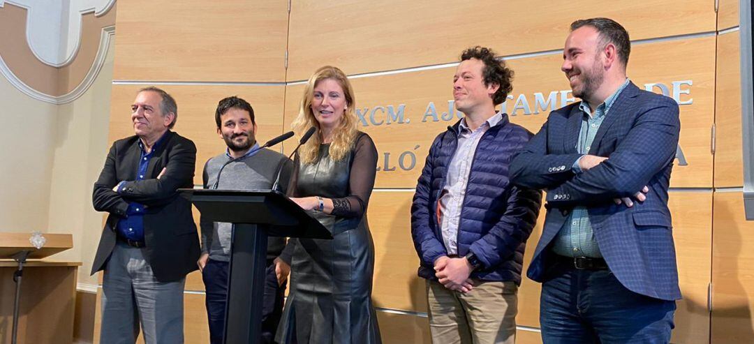 La alcaldesa de Castelló, Amparo Marco, el conseller de Educación, Vicent Marzà y otros representantes de la conselleria y del consistorio