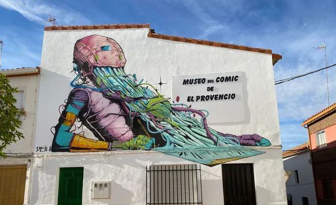 Edificio del Museo del Cómic de El Provencio.