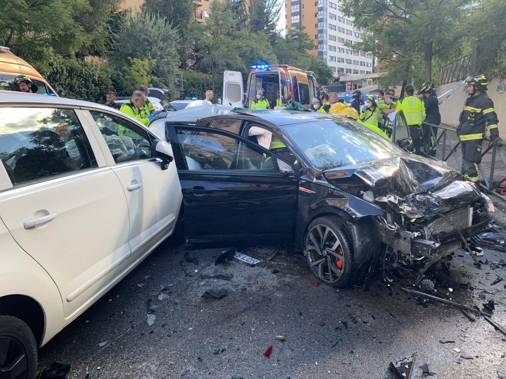 El accidente en Sinesio Delgado (Madrid) ha dejado un muerto y tres heridos / EP