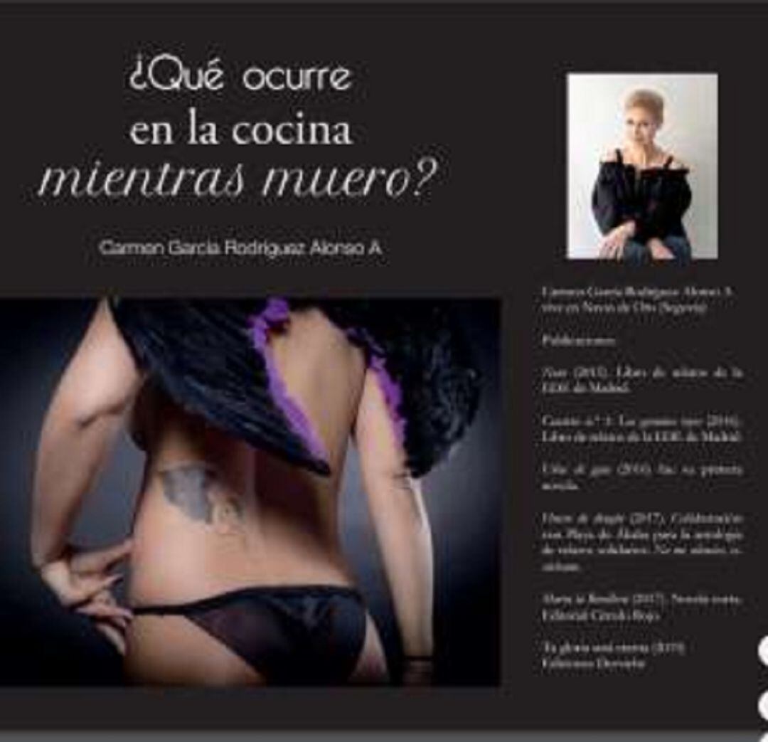 La sanitaria segoviana Carmen García destina el dinero de su novela erótica a la investigación del Covid-19