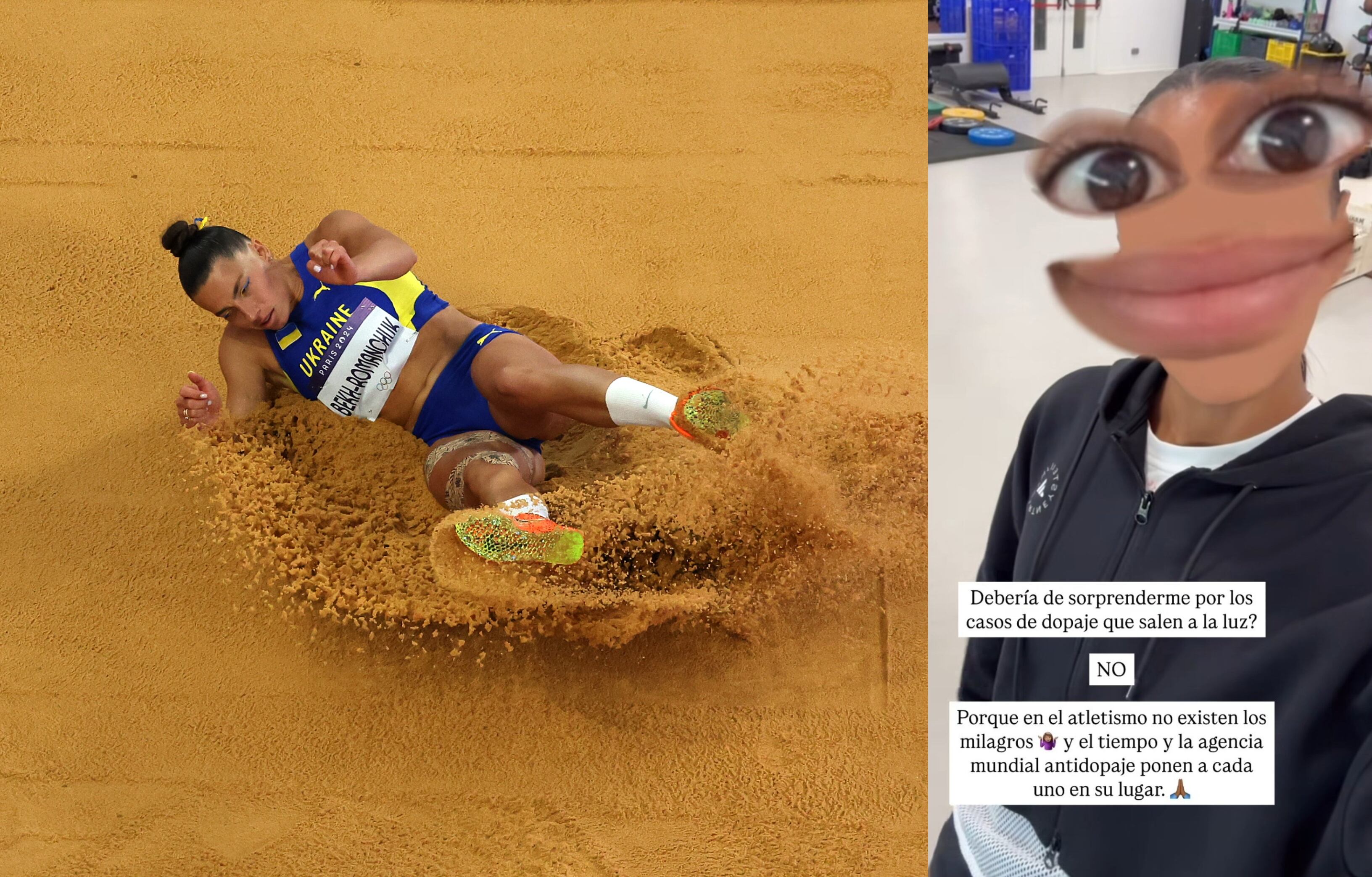 La atleta ucraniana Maryna Bekh-Romanchuk, en una de sus últimas participaciones