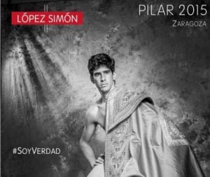 López Simón en el cartel promocional de la Feria del Pilar de Zaragoza