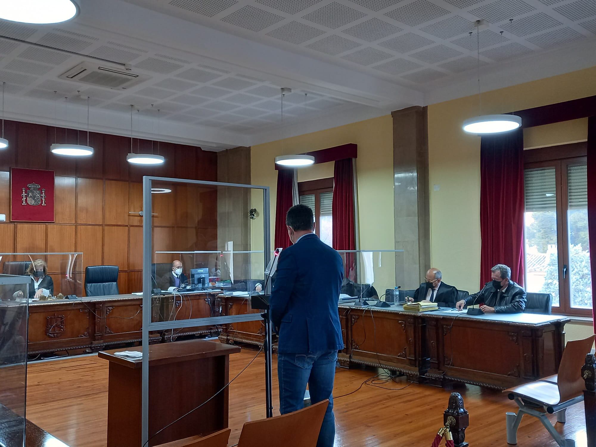 Daniel Campos, exsecretario general del PSOE de Linares, durante la declaración como testigo.