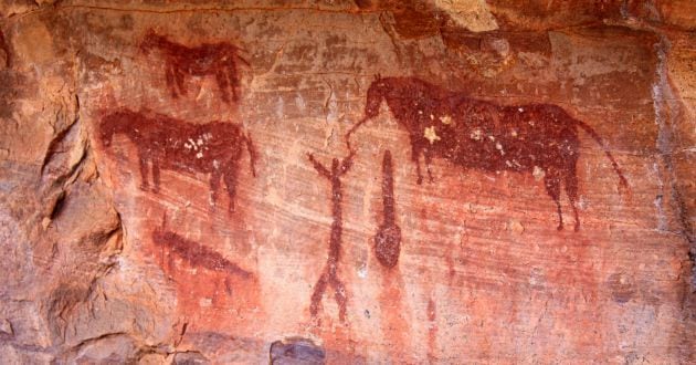 Pinturas rupestres de Villar del Humo.