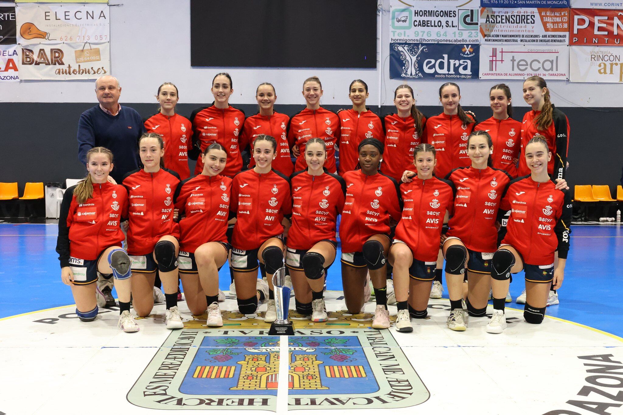 La lanzaroteña Martha Padrón con la Selección Española Promesas.