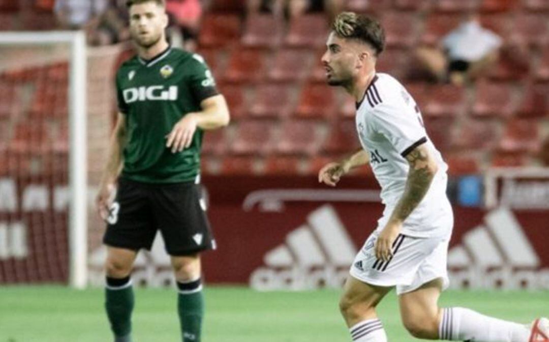 Fran Álvarez, durante un partido disputado con el Albacete