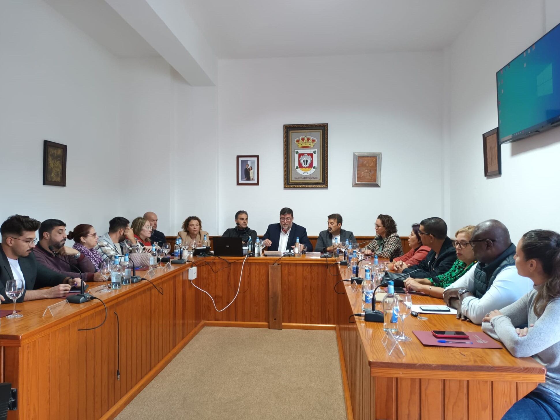 Pleno del Ayuntamiento de San Bartolomé de Lanzarote.