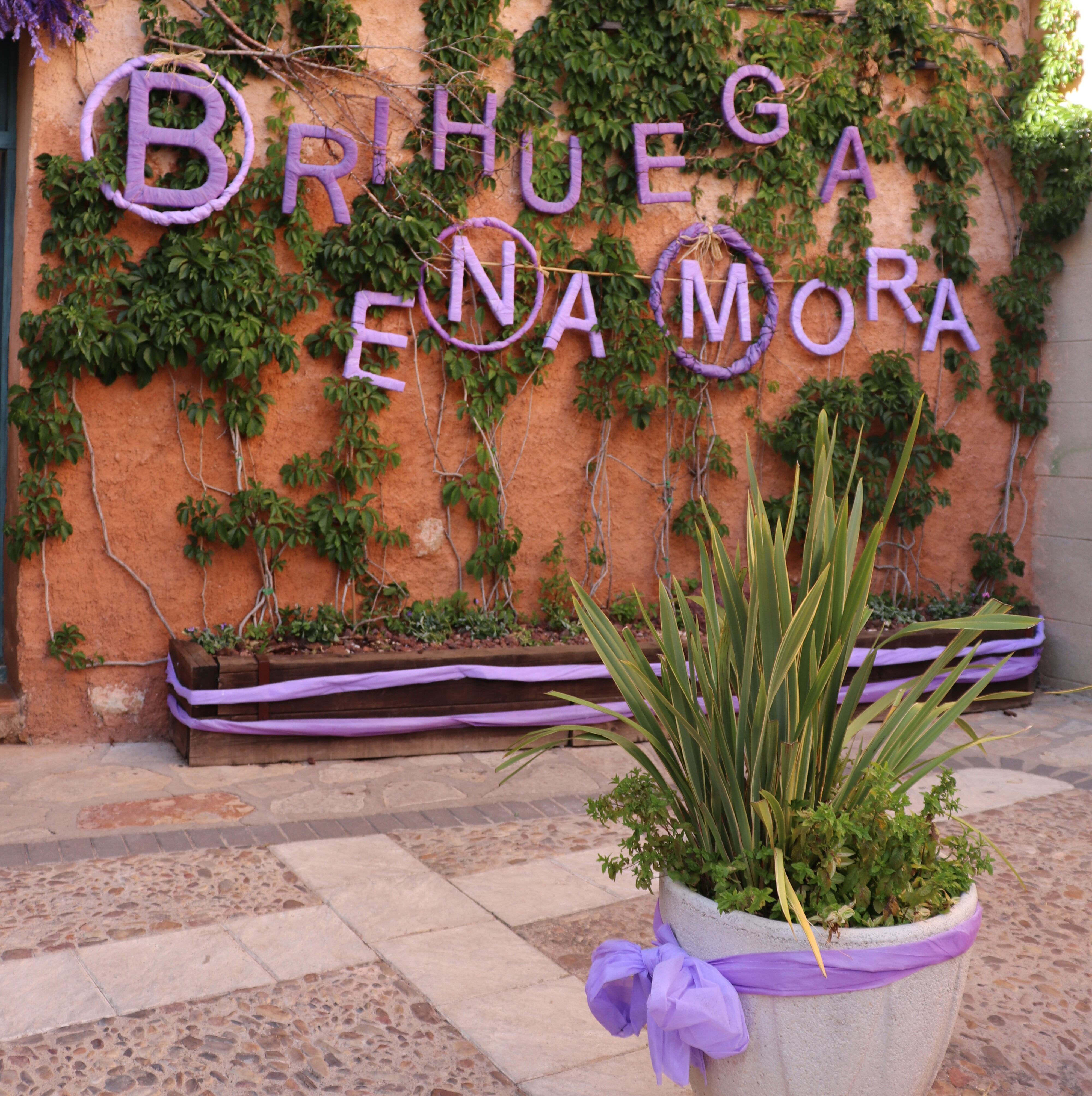 Uno de los múltiples rincones y detalles que decoran Brihuega cuando los campos se inundan de lavanda