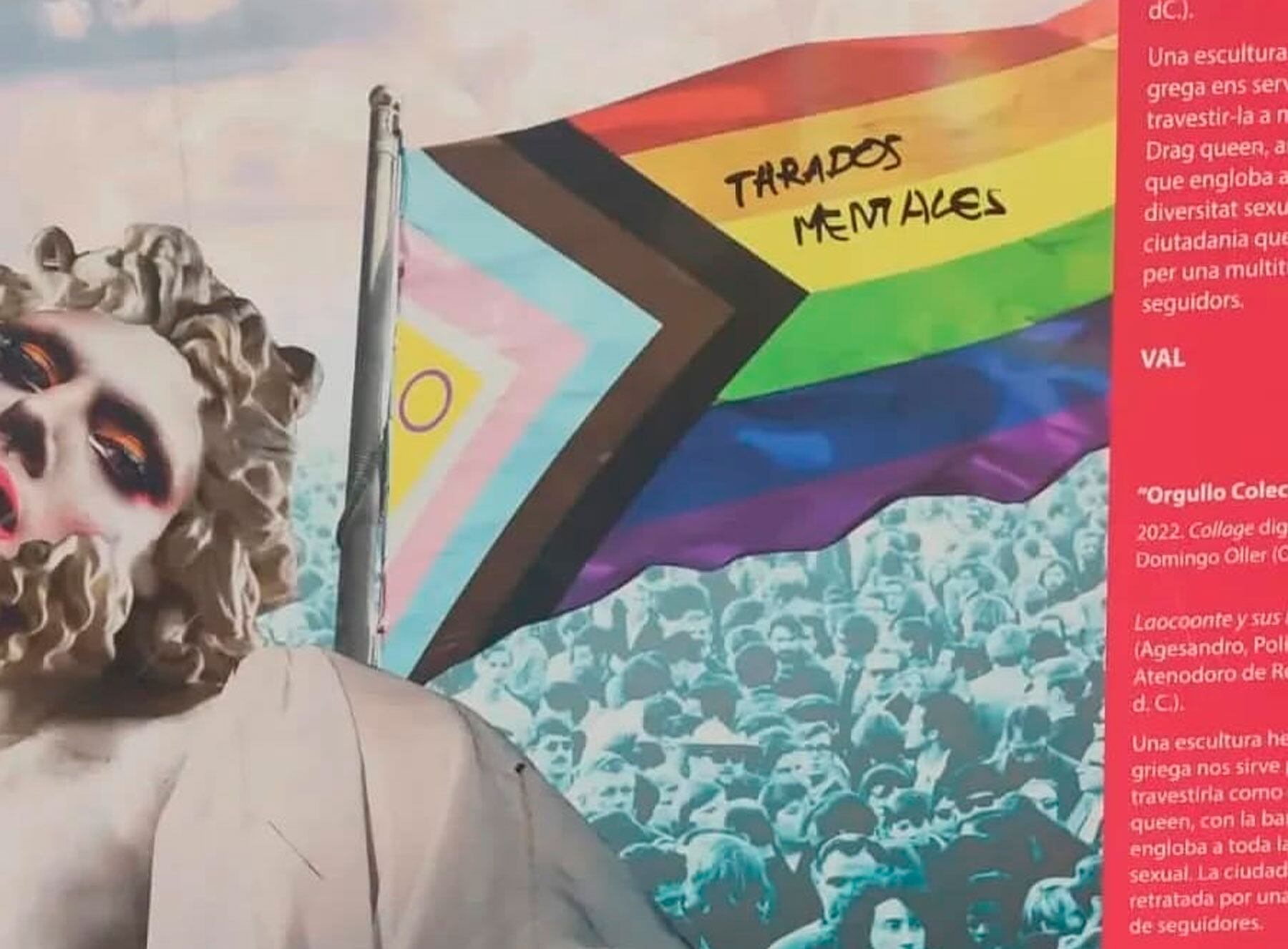 Pintada aparecida en la exposición Planificant la Diversitat