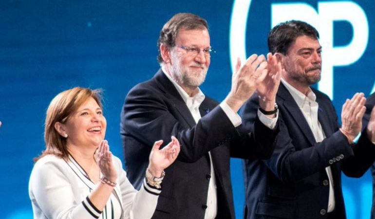 Bonig, junto a Rajoy en el acto en el ADDA