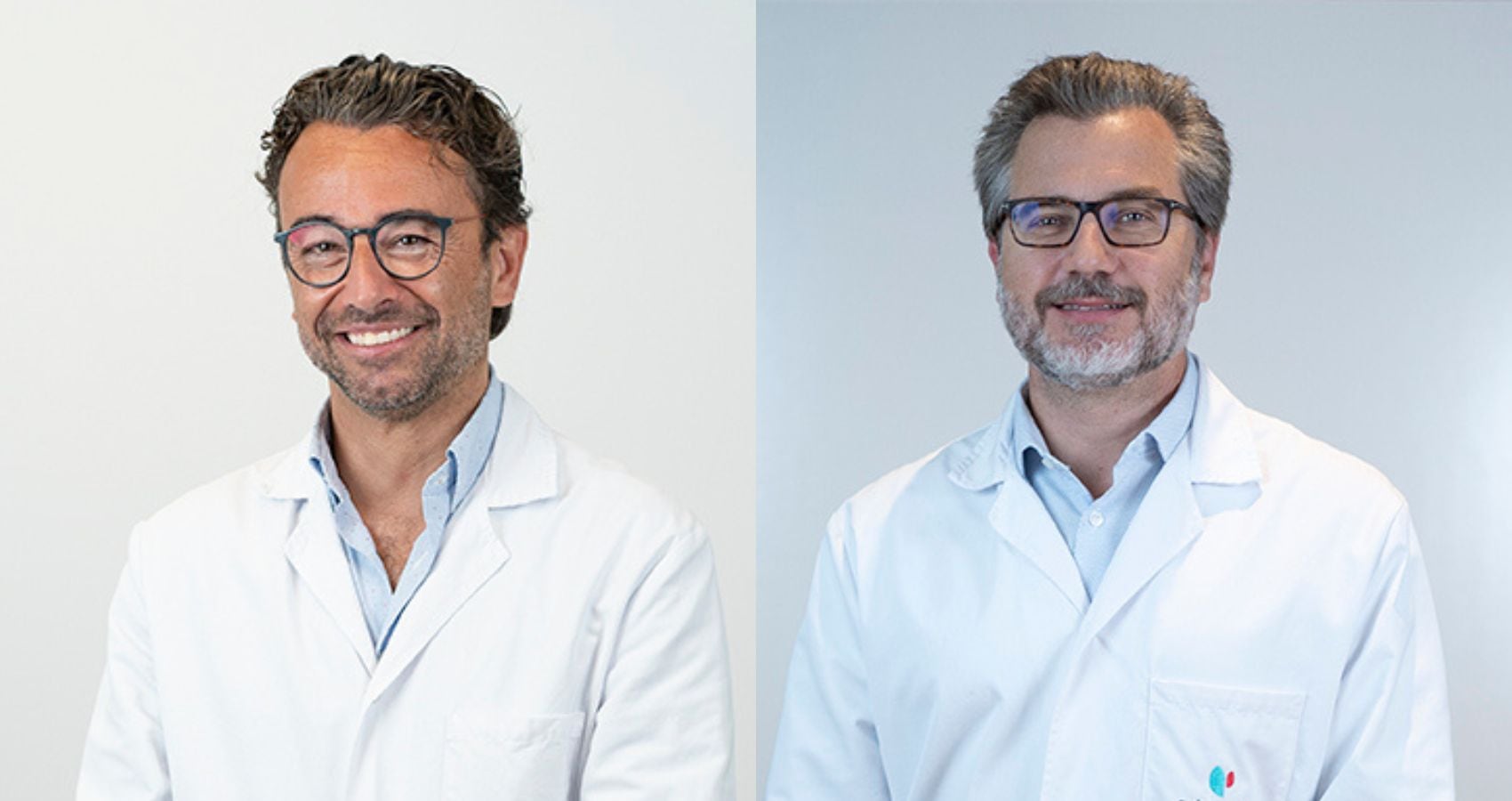 Dr. Blas Flor, jefe del Servicio de Oncología Quirúrgica Hospital Quirónsalud Valencia, y Dr. Pedro Bretcha, jefe del Servicio de Oncología Quirúrgica del Hospital Quirónsalud Torrevieja