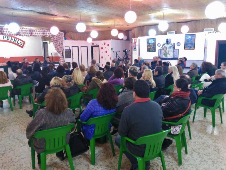 Militantes socialistas de Málaga en una de las asambleas celebradas en las últimas semanas en la provincia
