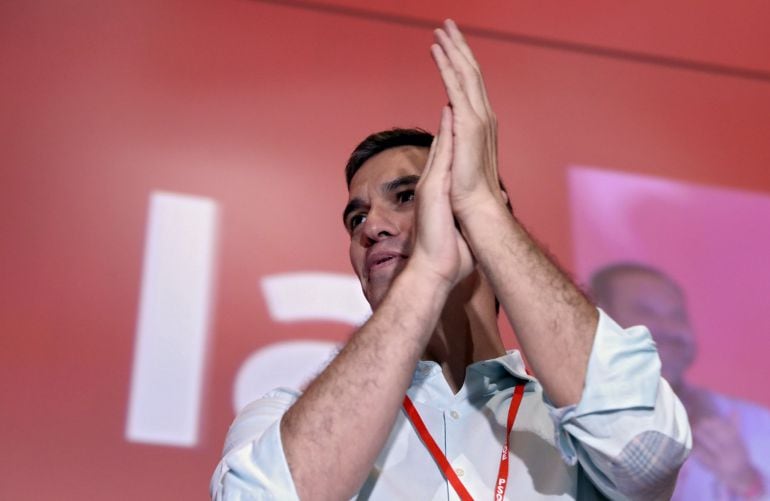 El líder del PSOE, Pedro Sánchez, momentos antes del comienzo del Congreso Federal del PSOE