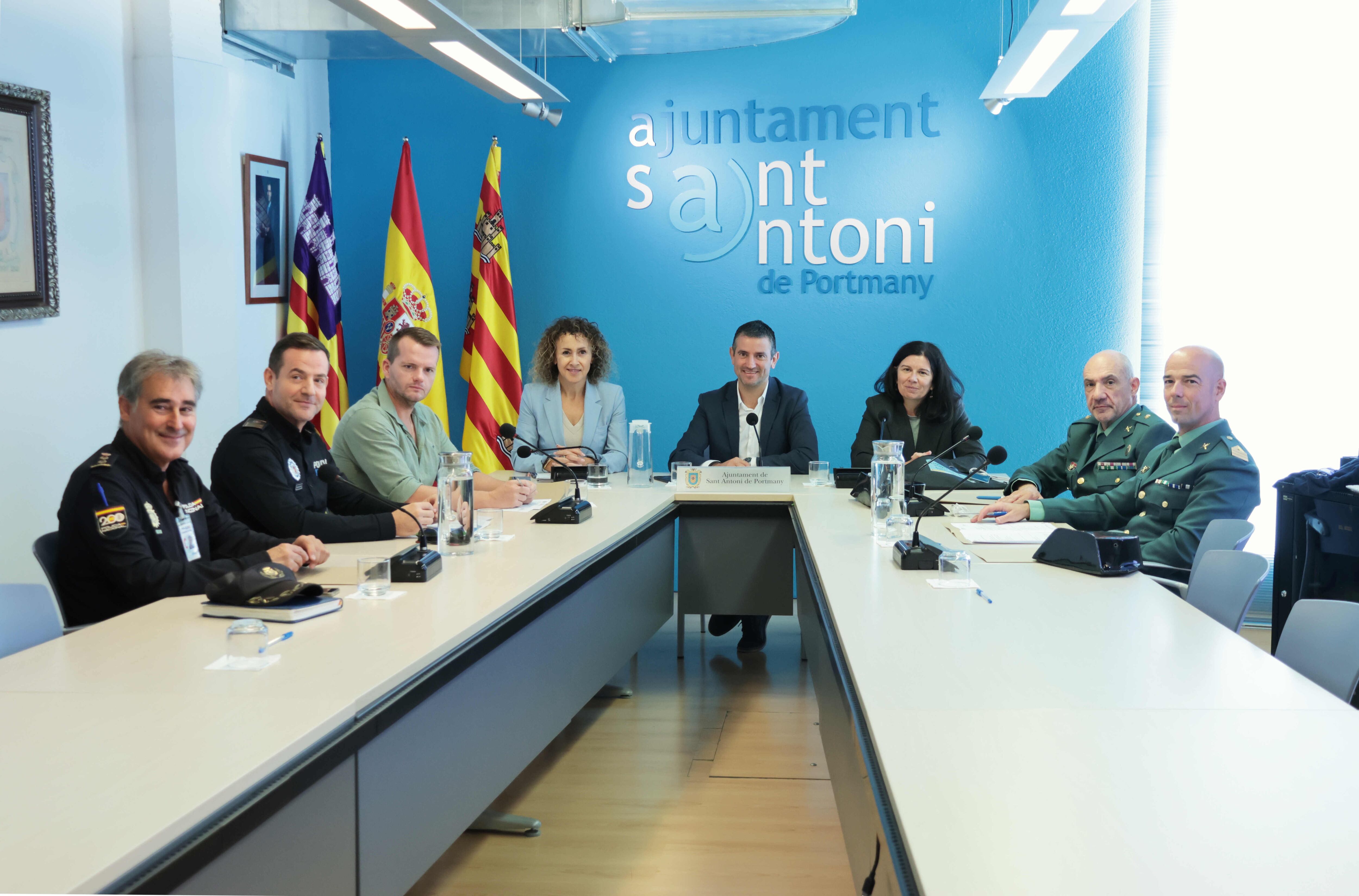 Un momento durante la Junta Local de Seguridad
