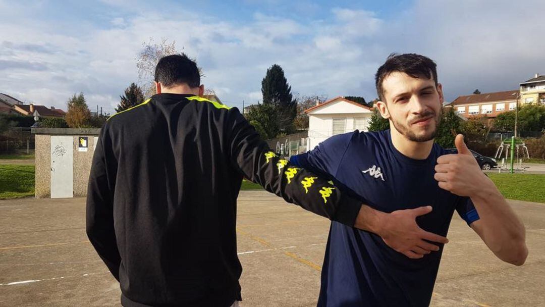 Álex Pombo se ha mostrado muy cómodo en todo momento en el Villa de Aranda.