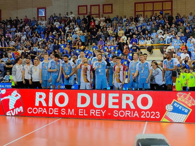 El Río Duero Soria, campeón de la Copa del Rey de Voleibol celebrada en Soria.