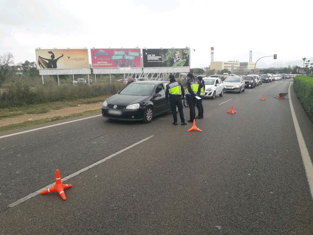 Imagen de archivo de un control policial