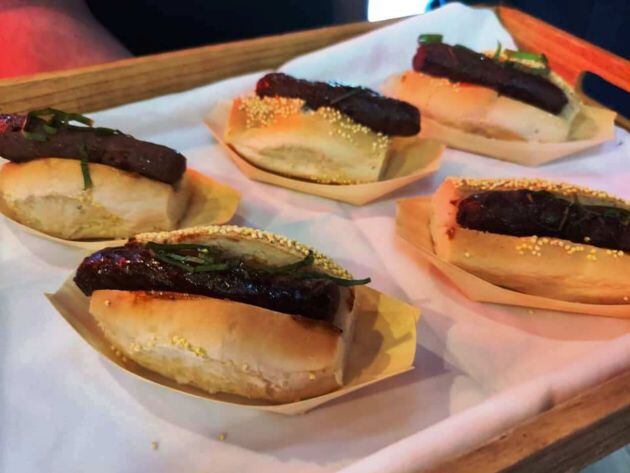 Perrito de ternera indio con barbacoa coreana