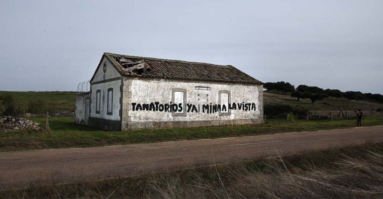 Pintada en el municipio de Retortillo