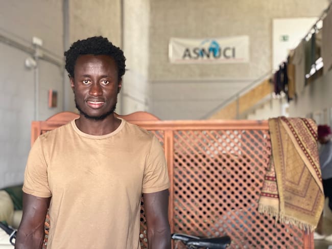 Seydou Diop en el albergue de ASNUCI en Lepe