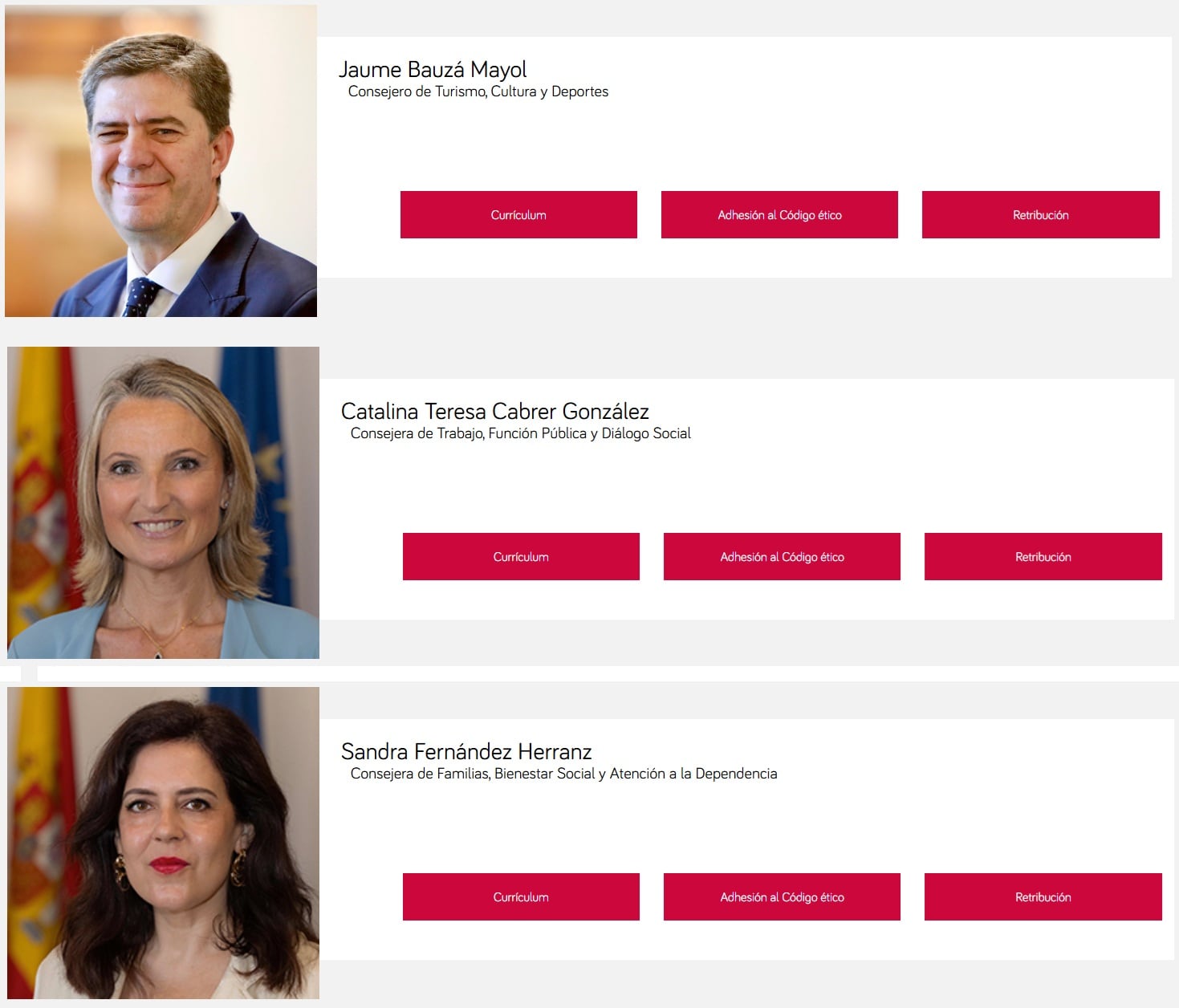 Bauzà, Cabrer y Fernández.