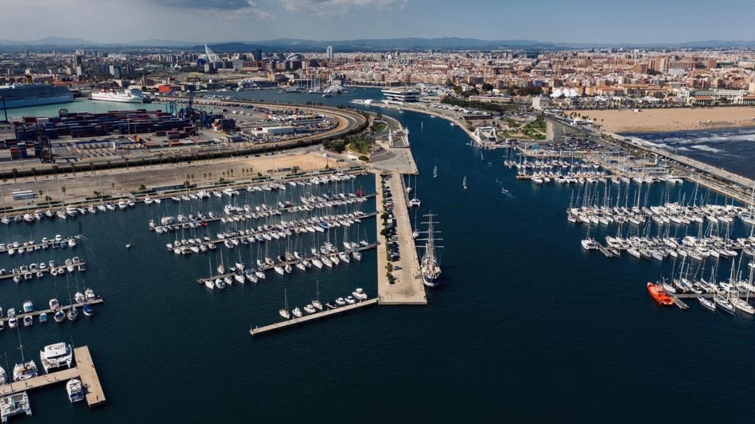 Vista aérea de la Marina de València