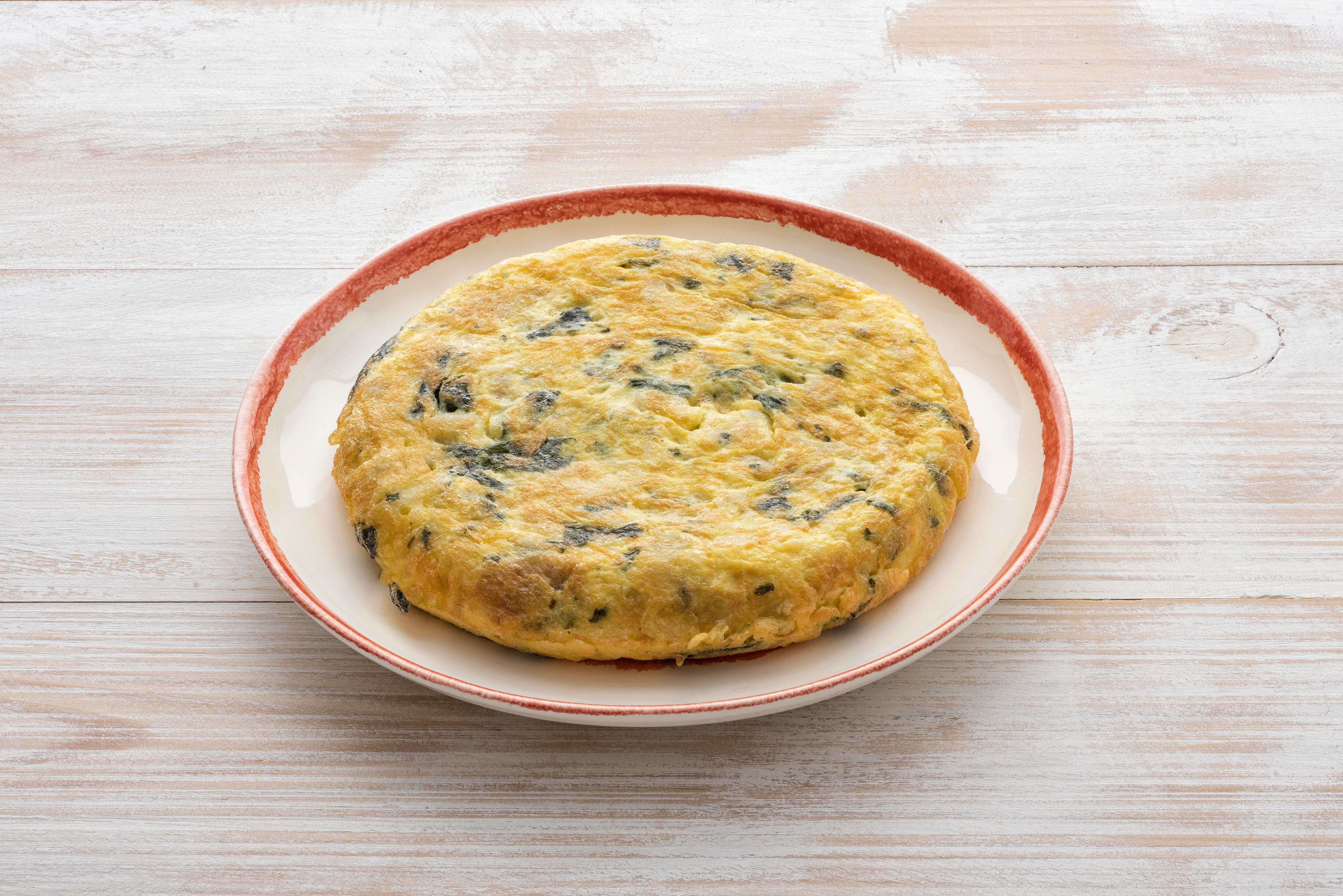 Tortilla de patata con wakame (Porto-Muiños).