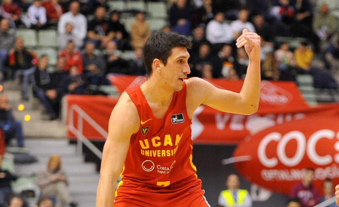 Larentzakis en el UCAM Murcia-Unicaja Málaga