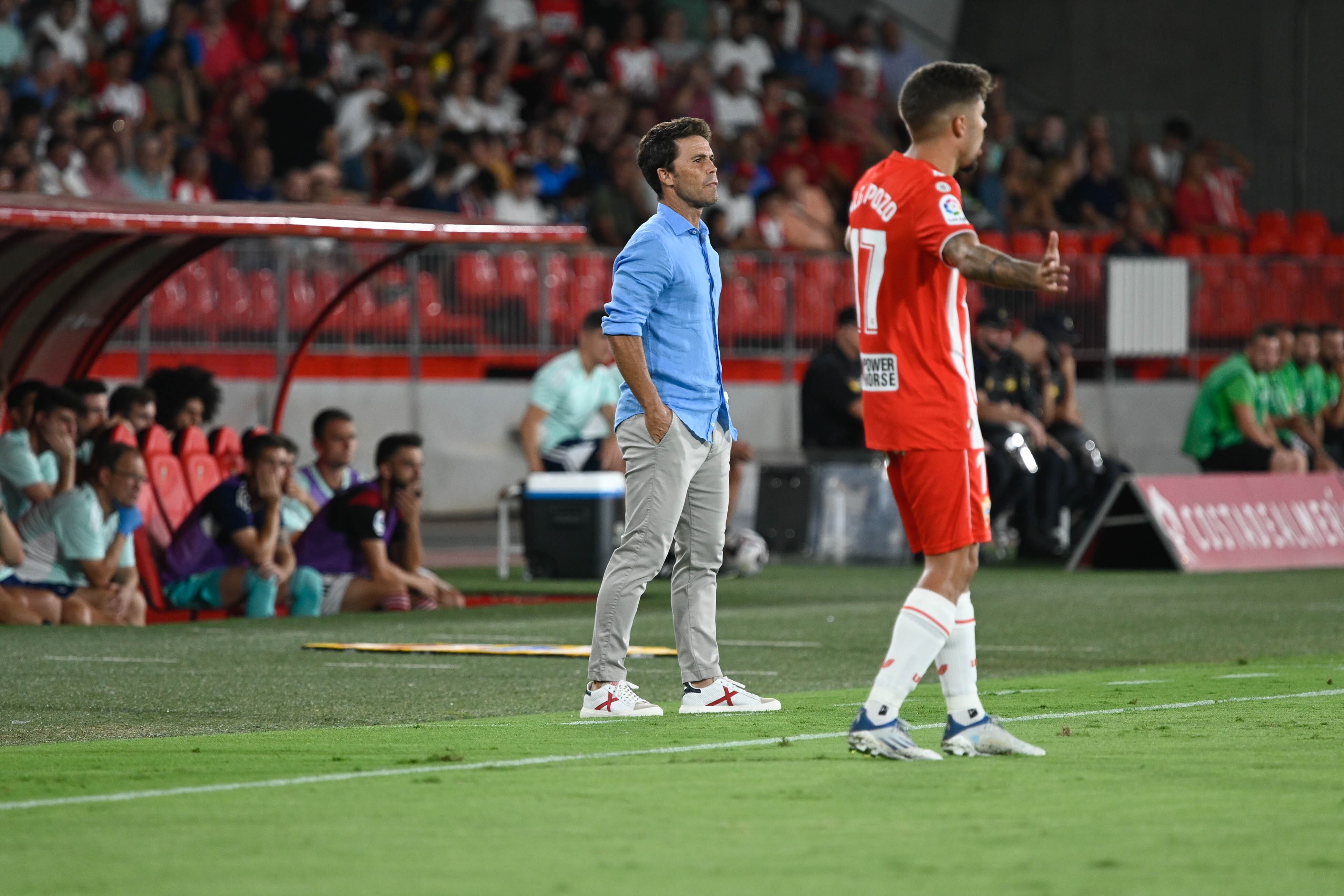 Rubi en una de las fases del partido contra Osasuna.