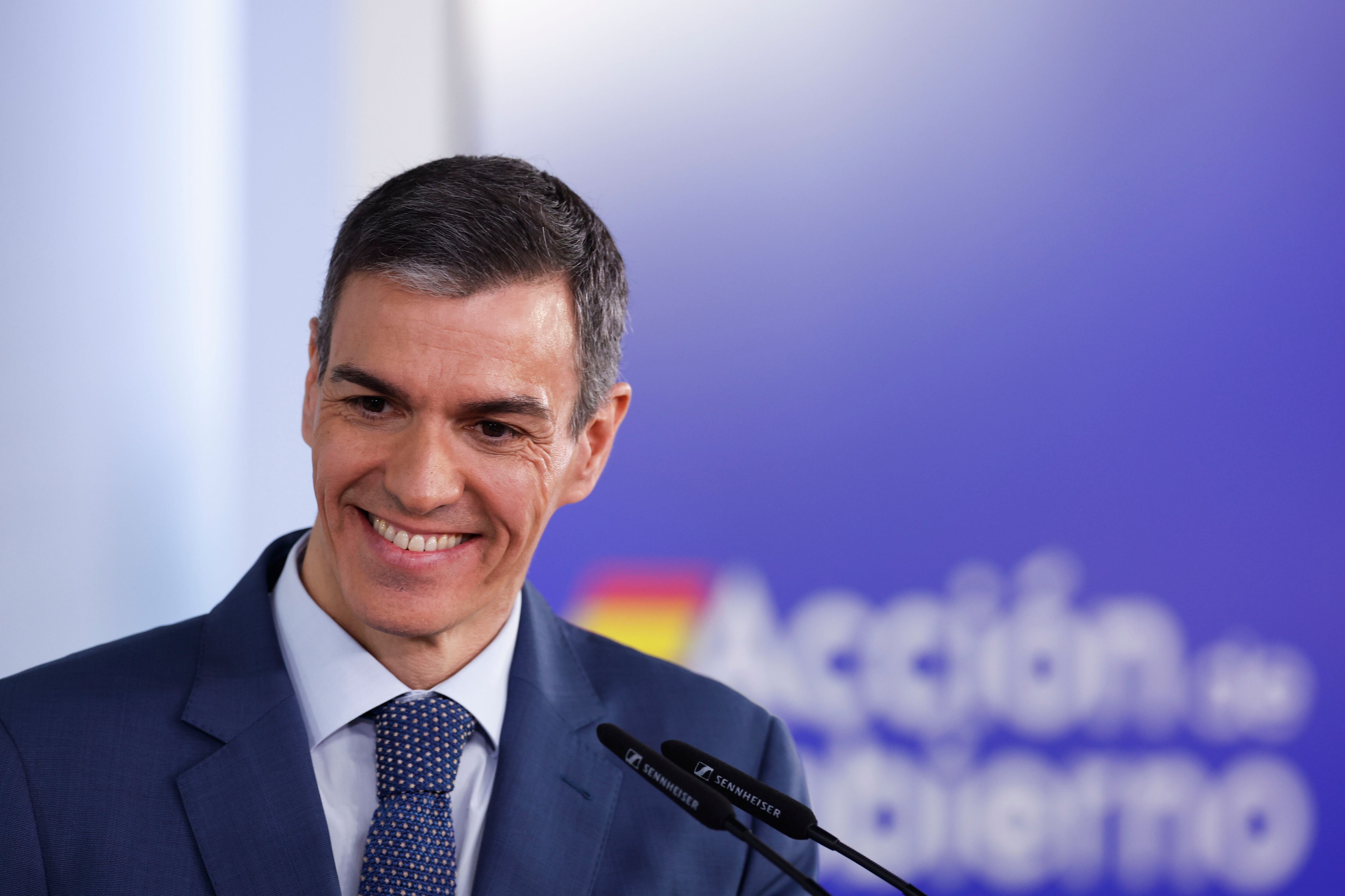 El presidente del Gobierno, Pedro Sánchez