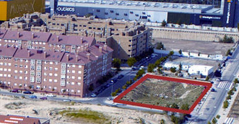 Plano de la parcela destinada al Centro de Salud en Dehesa Vieja