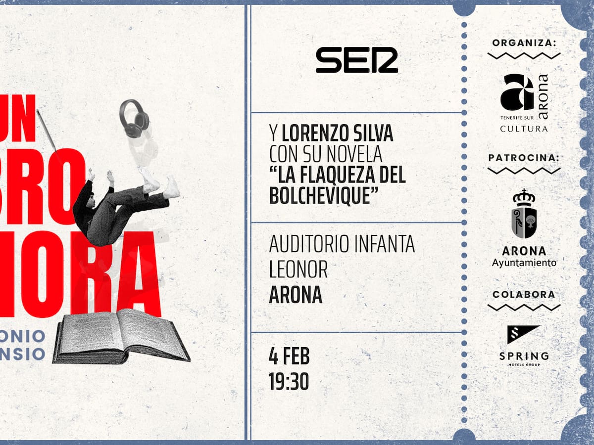 "Los libros en manos de otros, crecen": 'Un libro, una hora', de La SER, aborda 'La flaqueza del bolchevique' en Arona