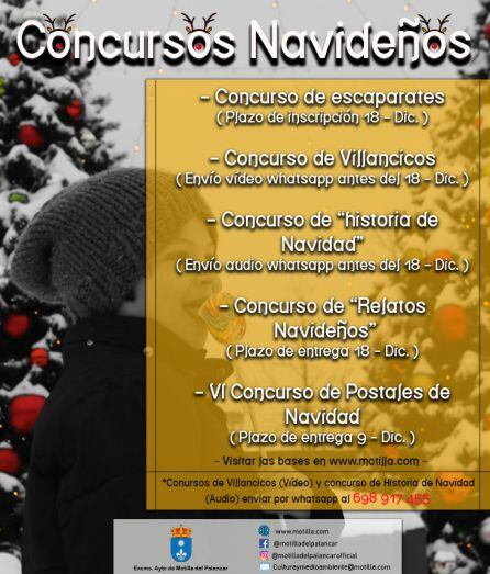 Cartel de concursos navideños 2020