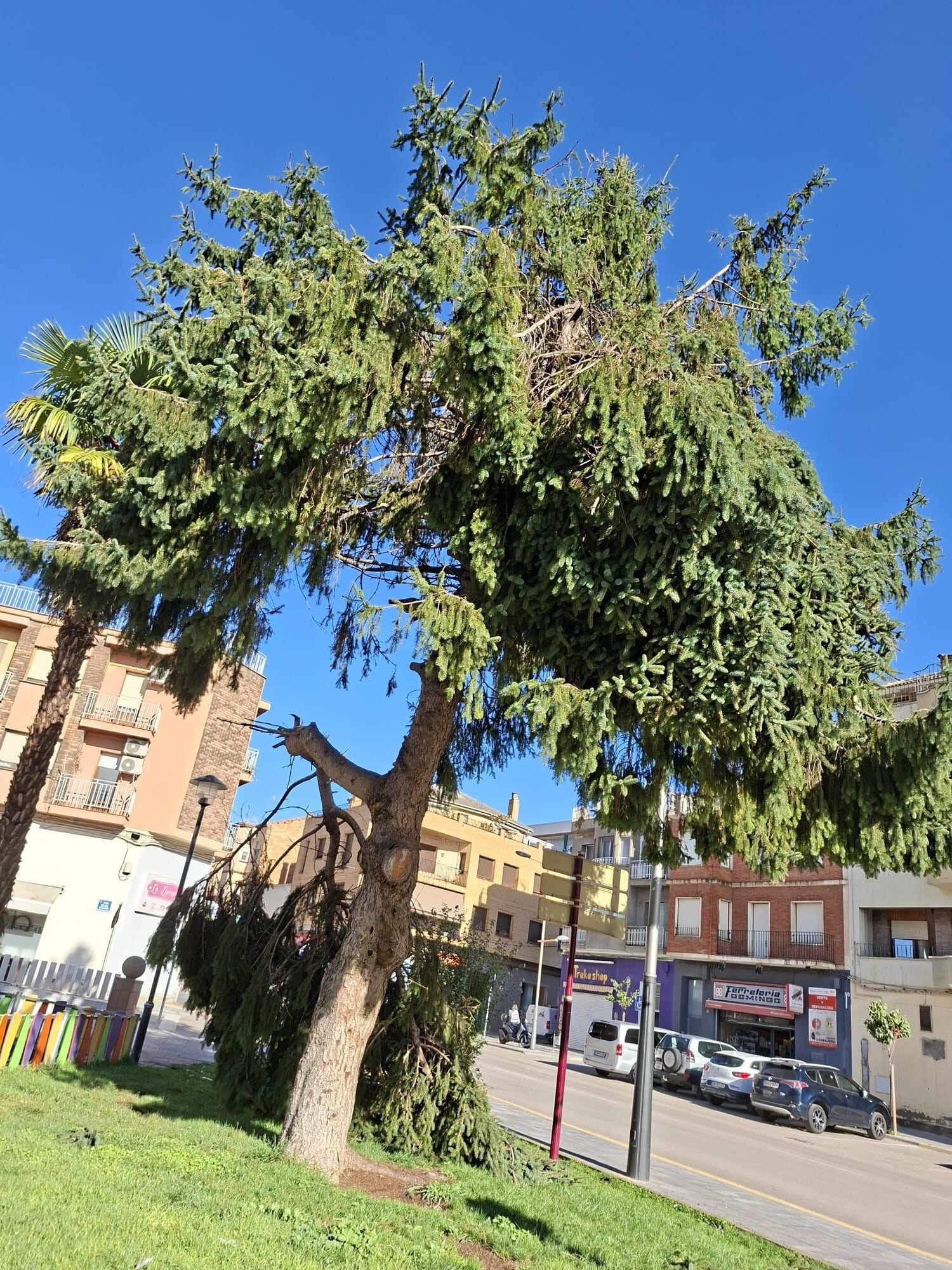 Tormenta en Binéfar