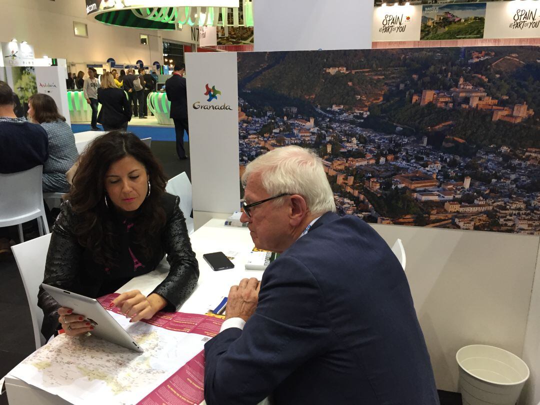 Foto de archivo de anteriores participaciones del Patronato Provincial de Turismo de Granada en la feria de turismo de Londres