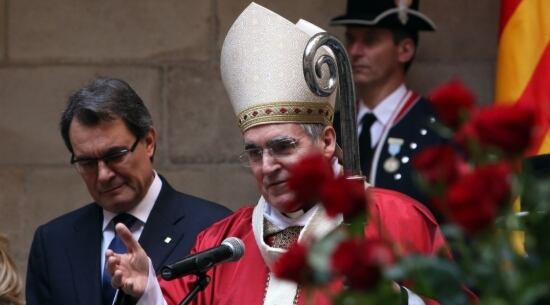 Martínez Sistach i Mas al Palau de la Generalitat