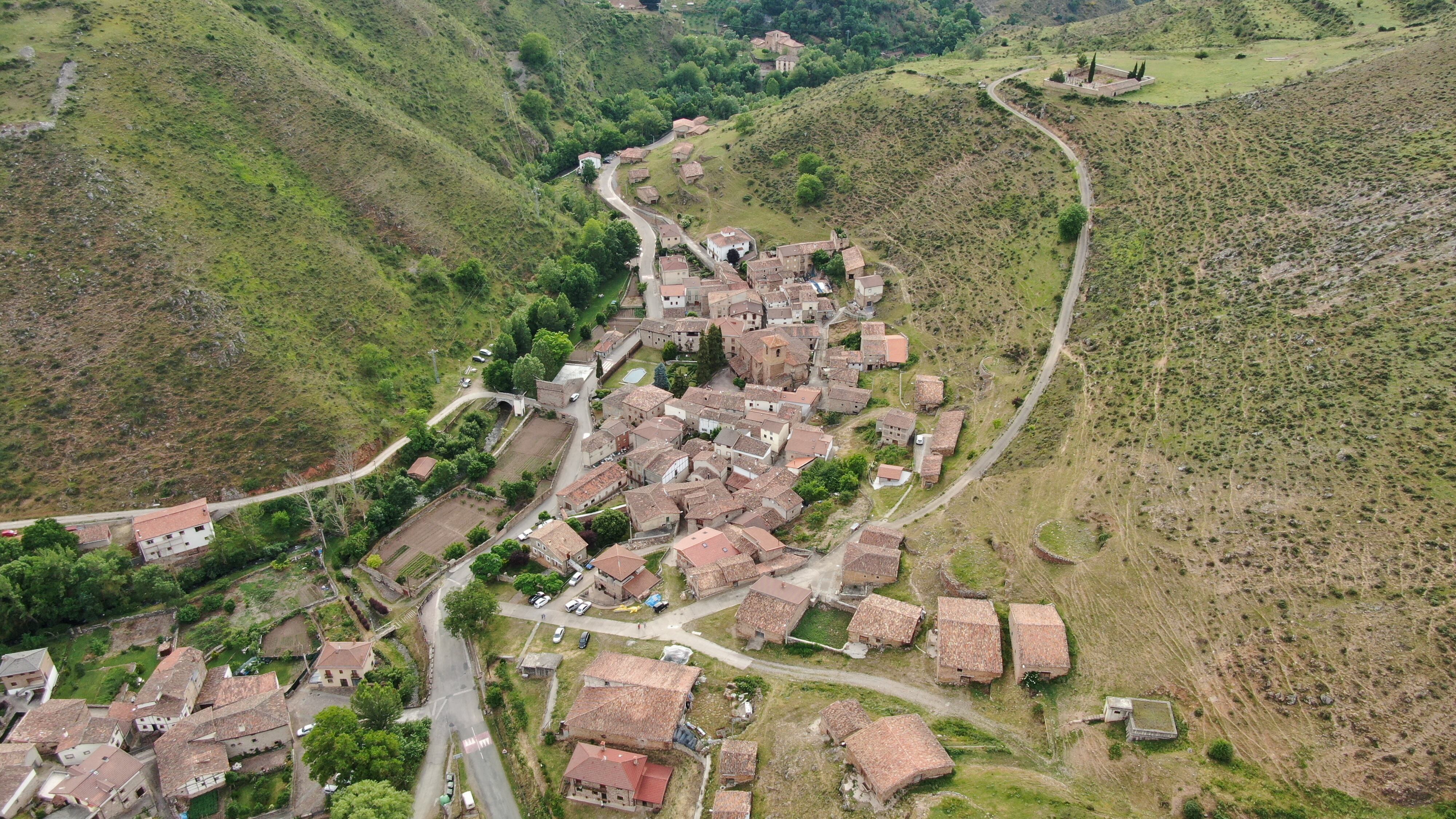 Vista aérea de Brieva de Cameros