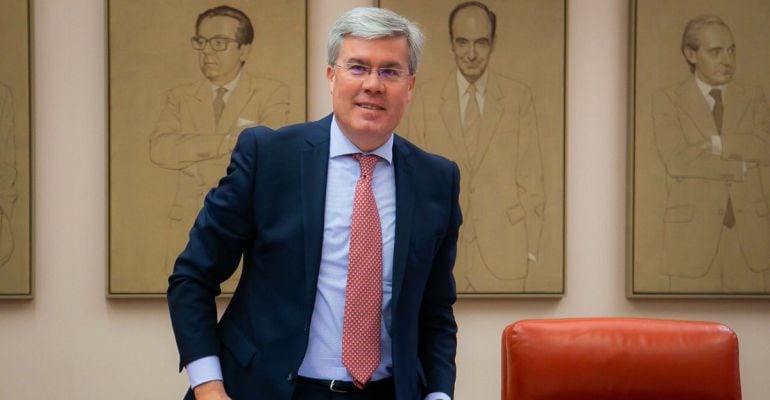 José Enrique Fernández de Moya durante una comparecencia en el Congreso de los Diputados.