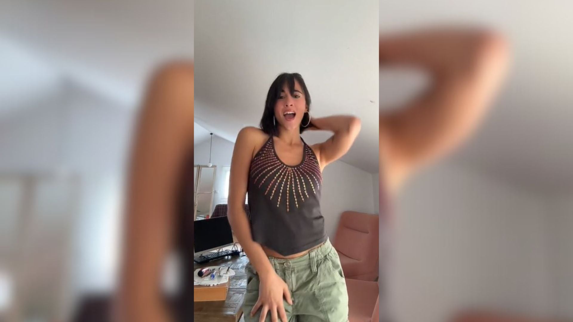 Captura de un tiktok de Aitana.