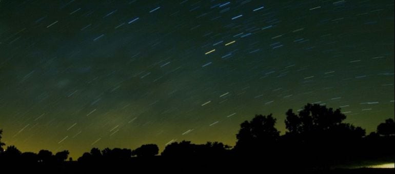 Imagen del movimiento de las estrellas en los cielos de Cuenca.