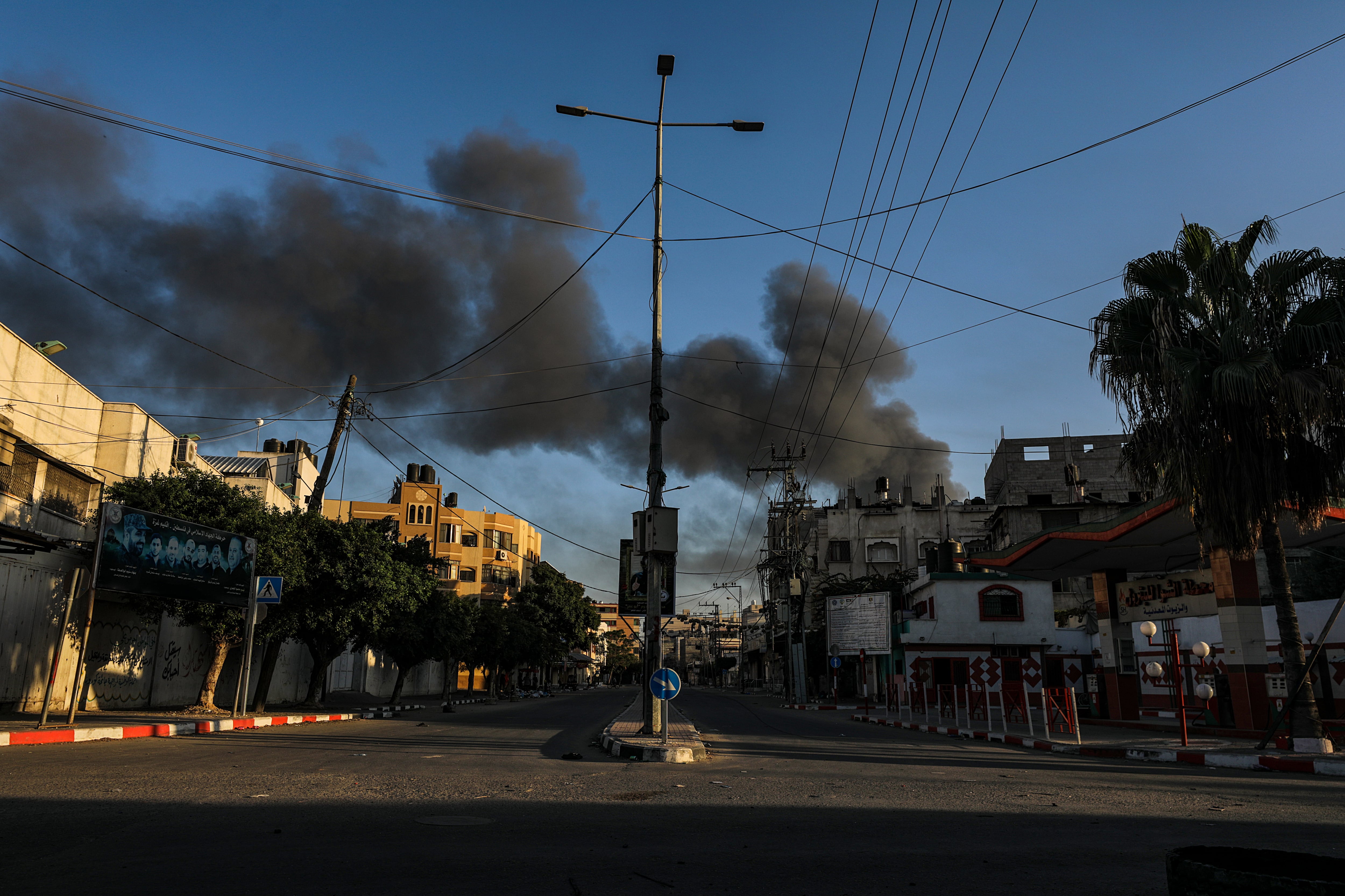 Edificios destruidos en Gaza.